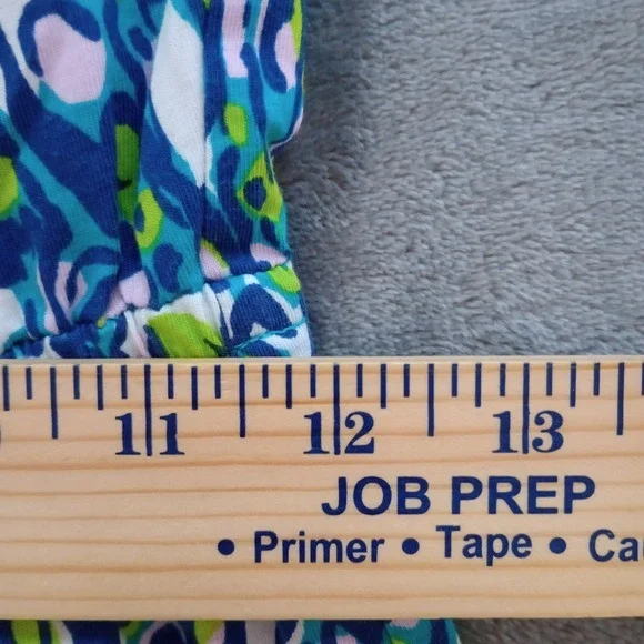 Lilly Pulitzer Windsor Sea Strapless Dress Womens Small Blue Green Pima Cotton - Picture 8 of 16